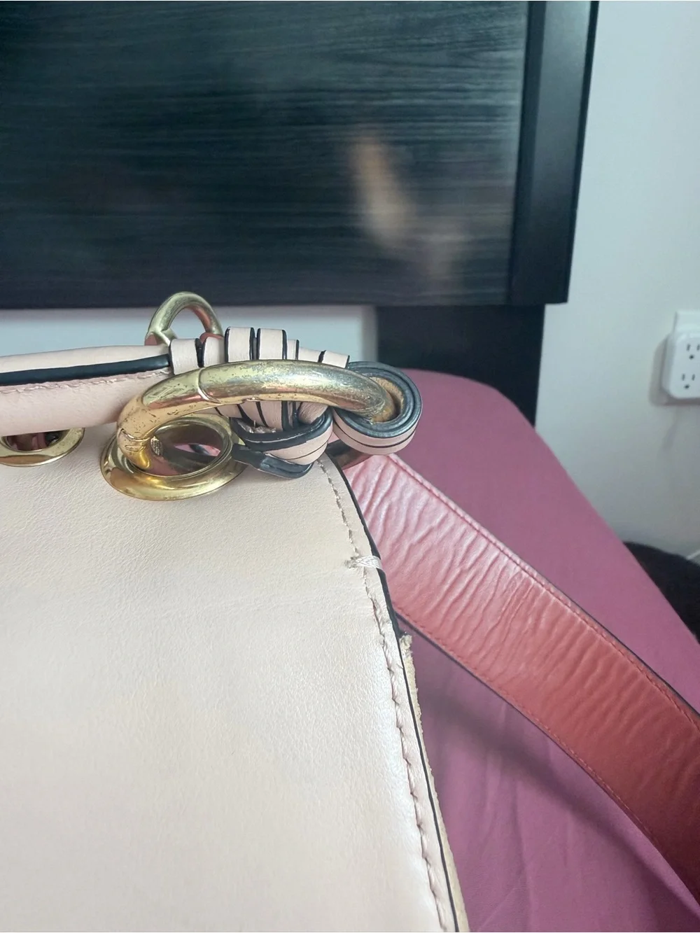 See By Chloe Two-Tone Blush and Rose crossbody Bag